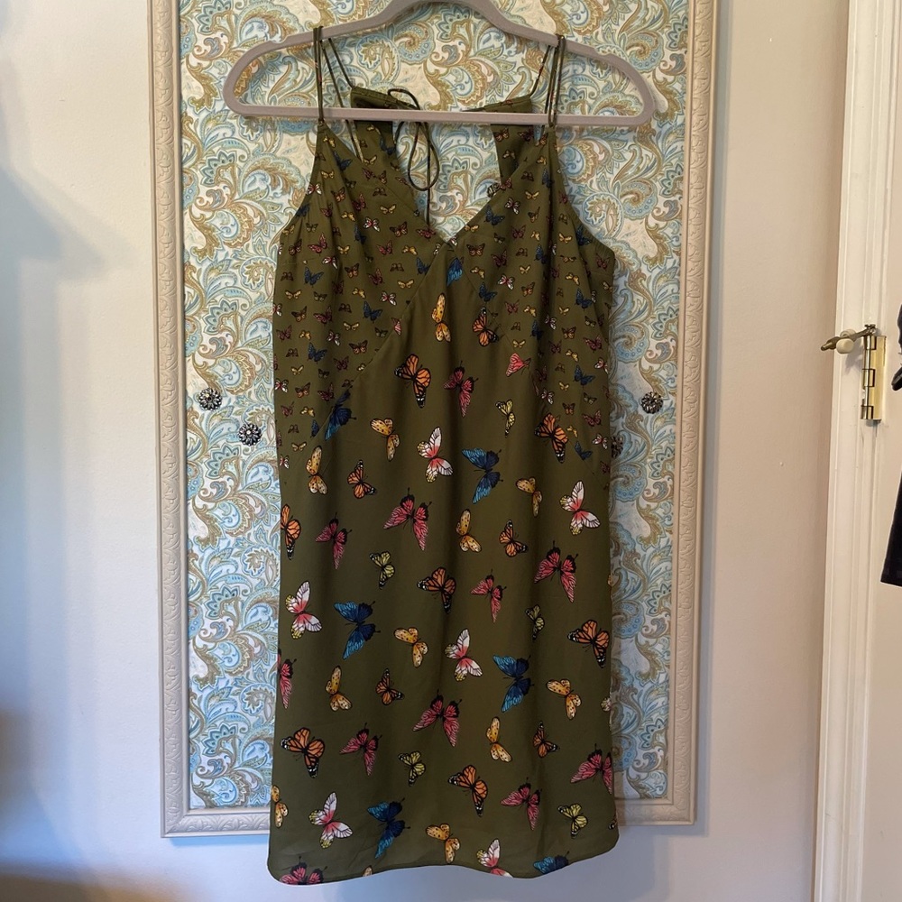 Abercrombie Slip Dress with Butterflies